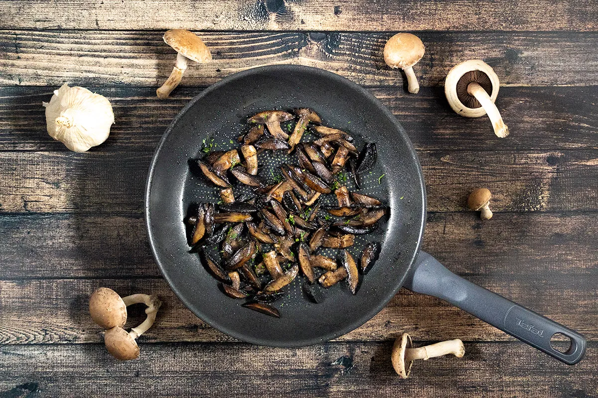 Perfecte champignons bakken