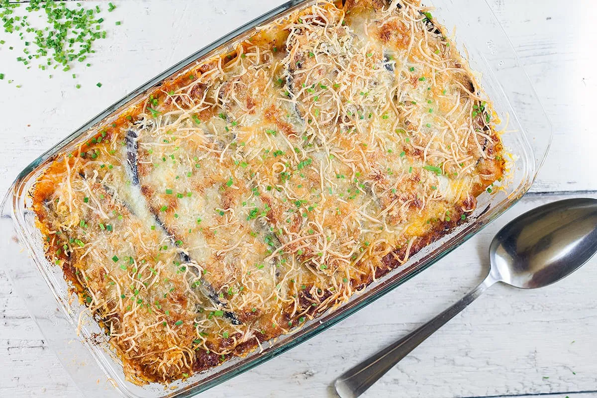 Aubergine gratin