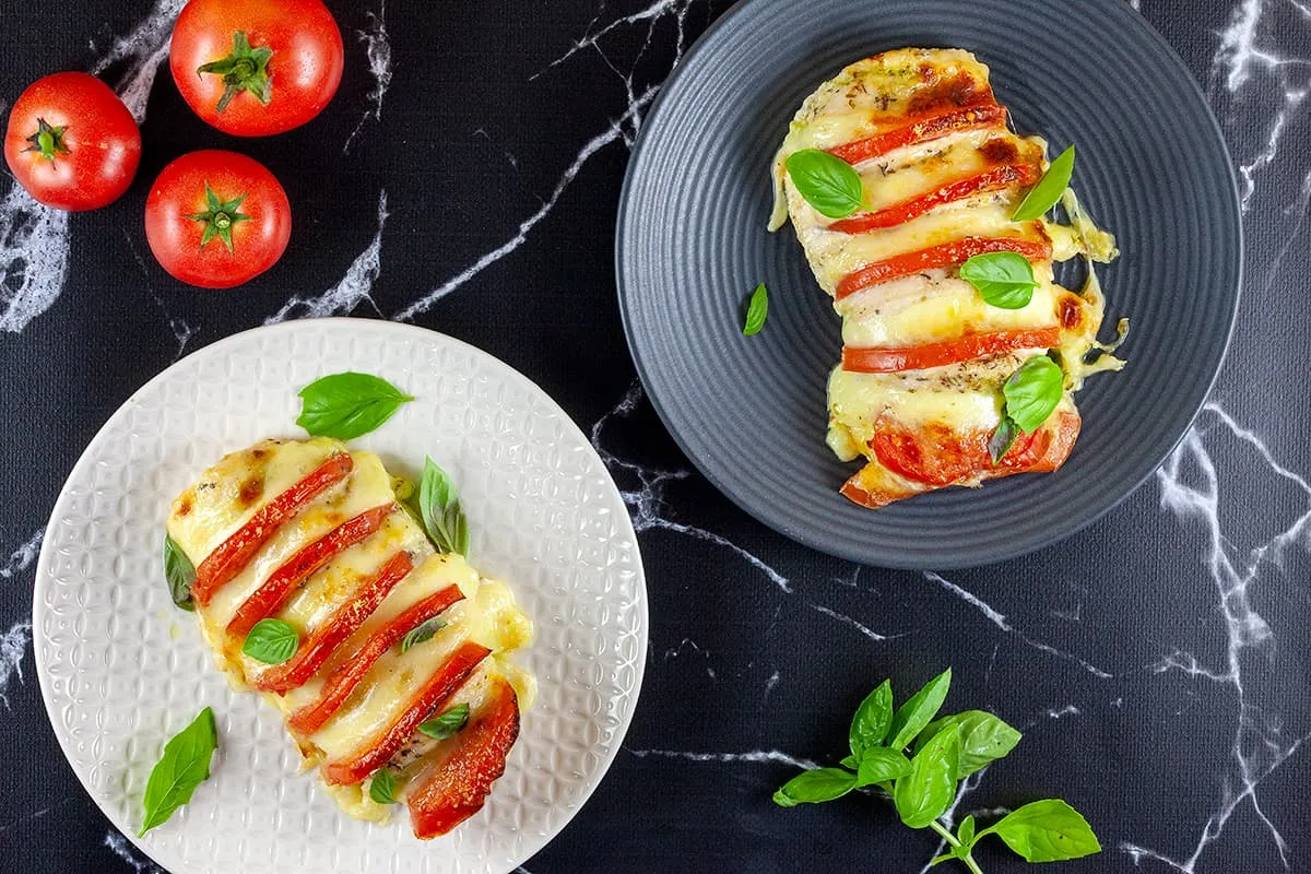 Kip caprese uit de oven