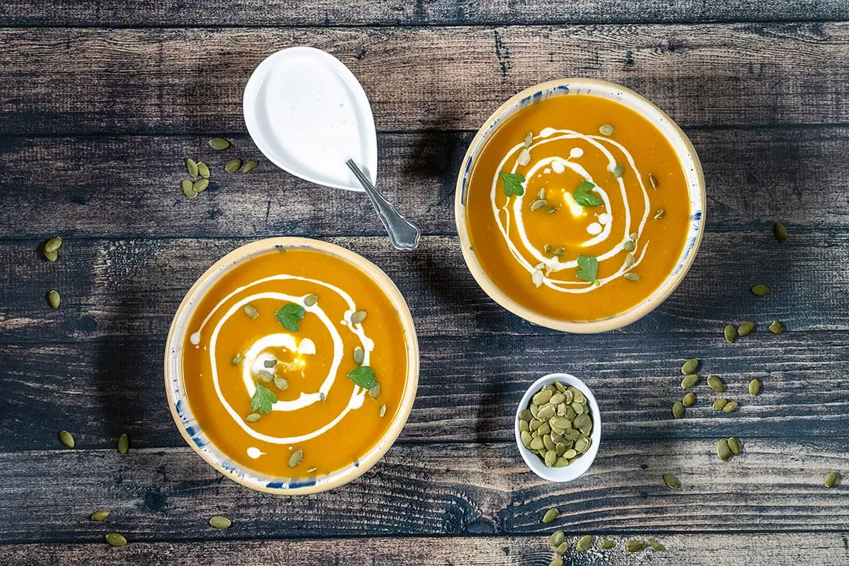 Pompoensoep met kokosmelk