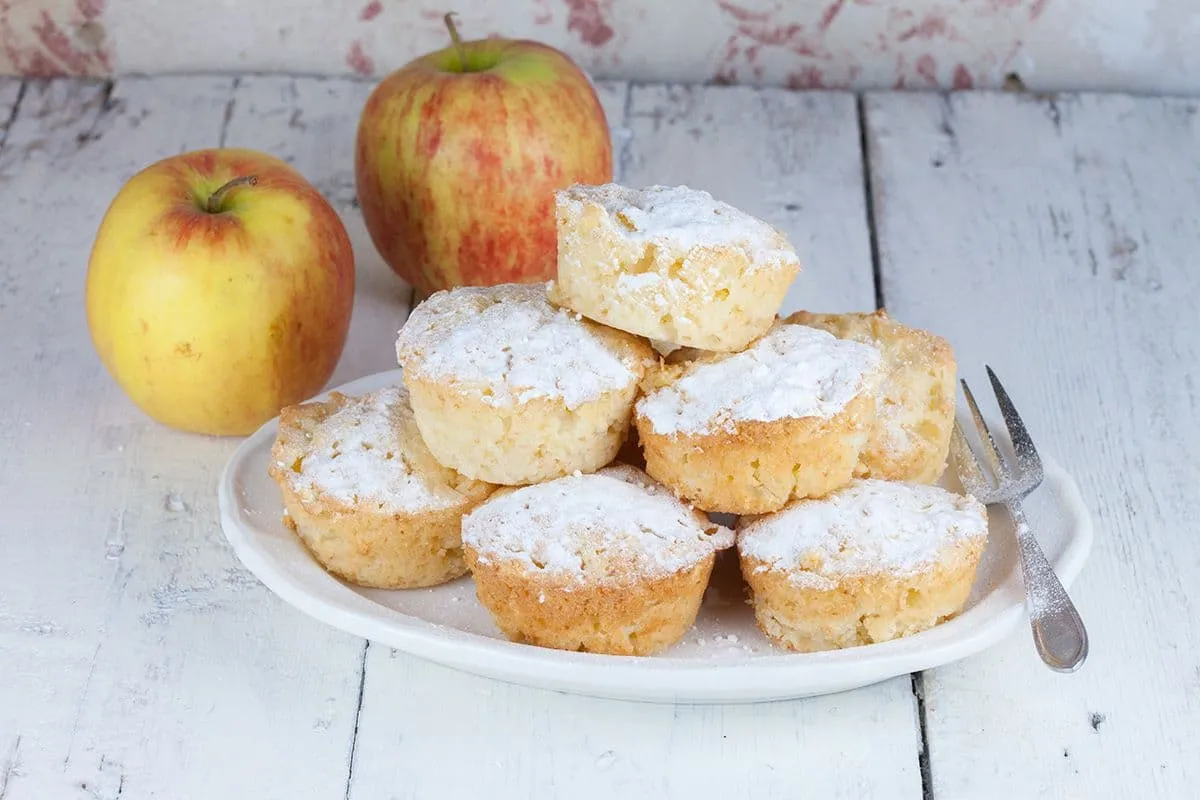 Romige appel muffins