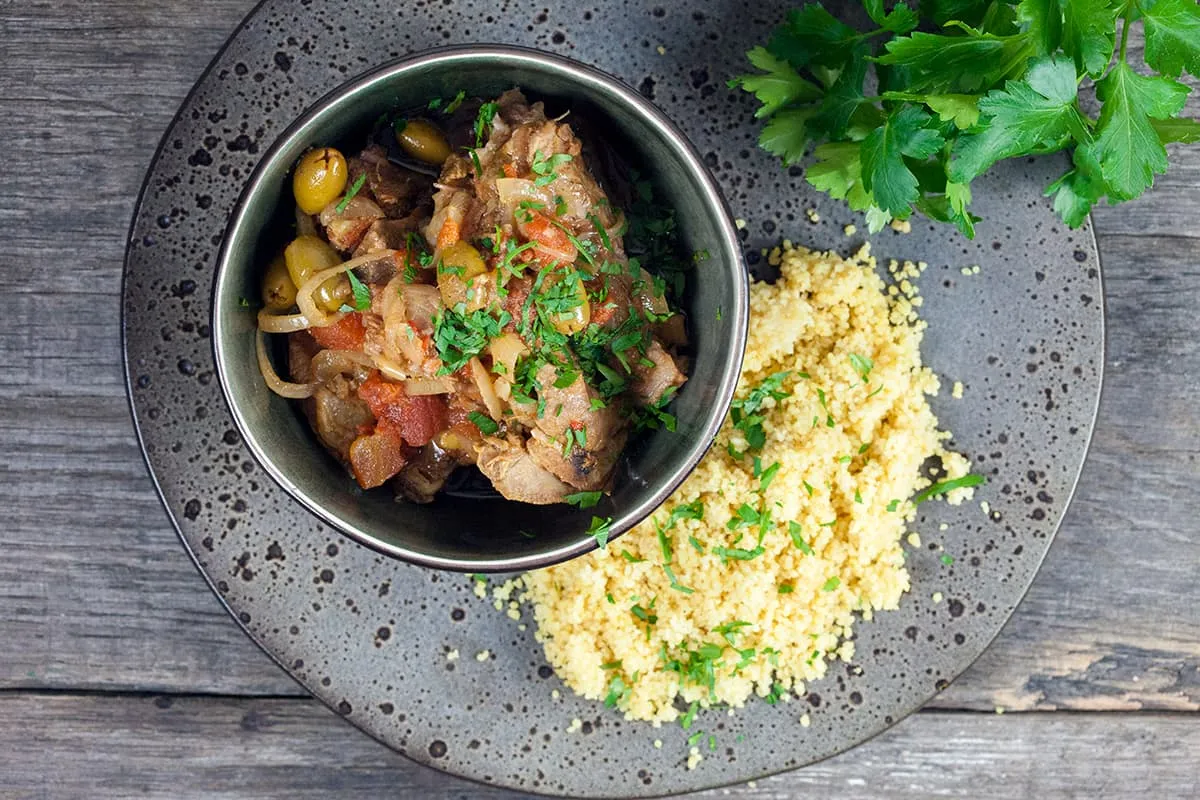 Lamsstoofpot met kruidige couscous