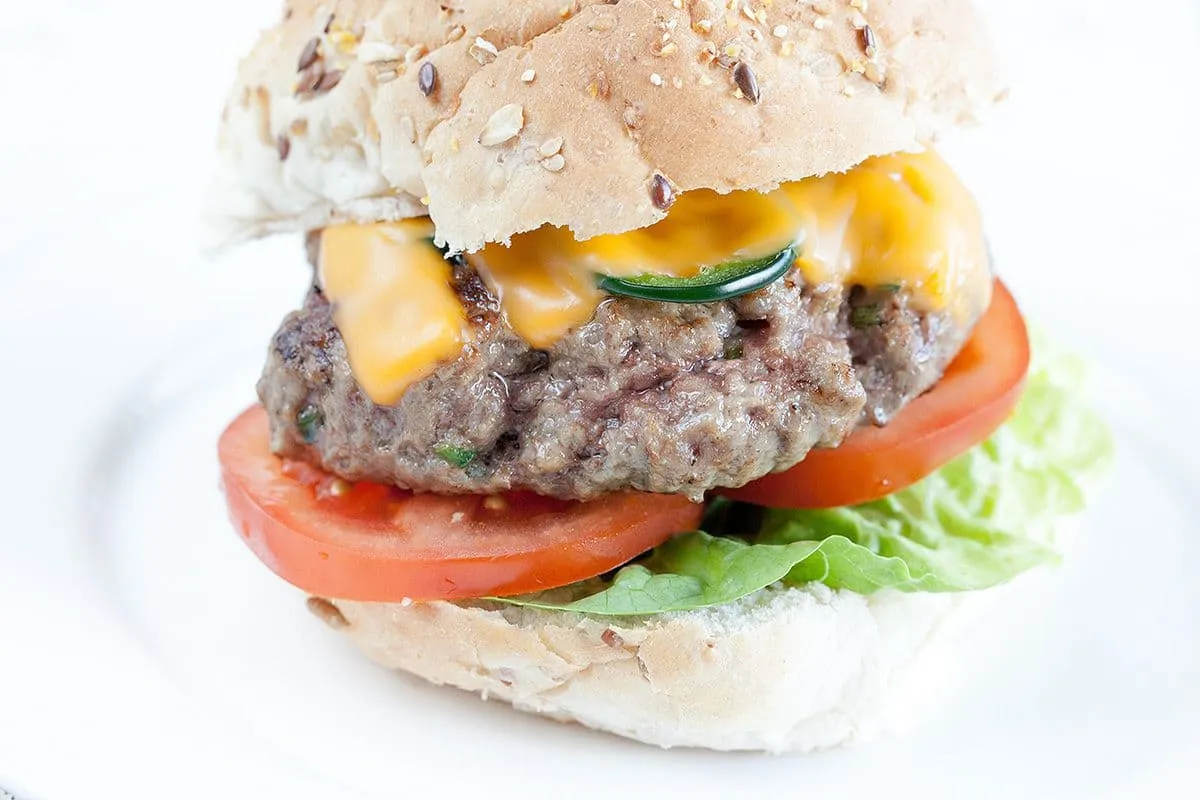Jalapeño cheeseburger