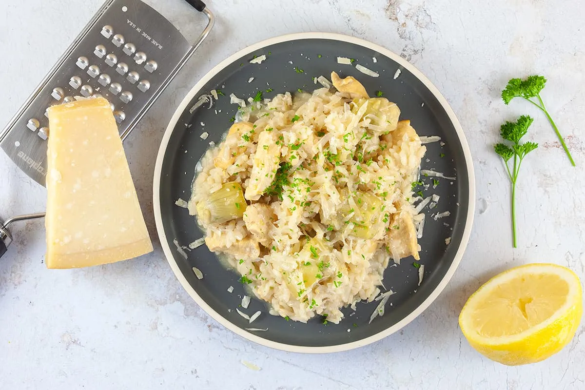Citroen risotto met kip