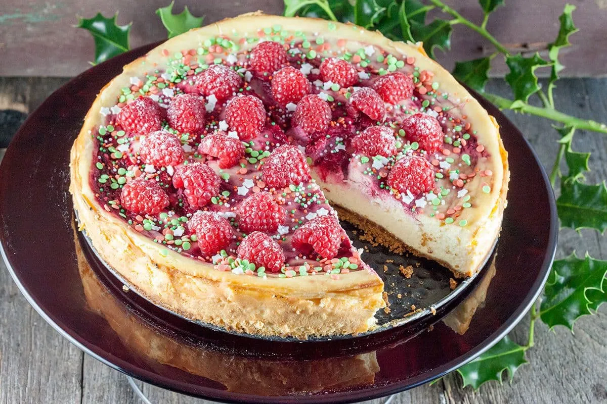 Kerstmis cheesecake - ideaal nagerecht voor Kerst