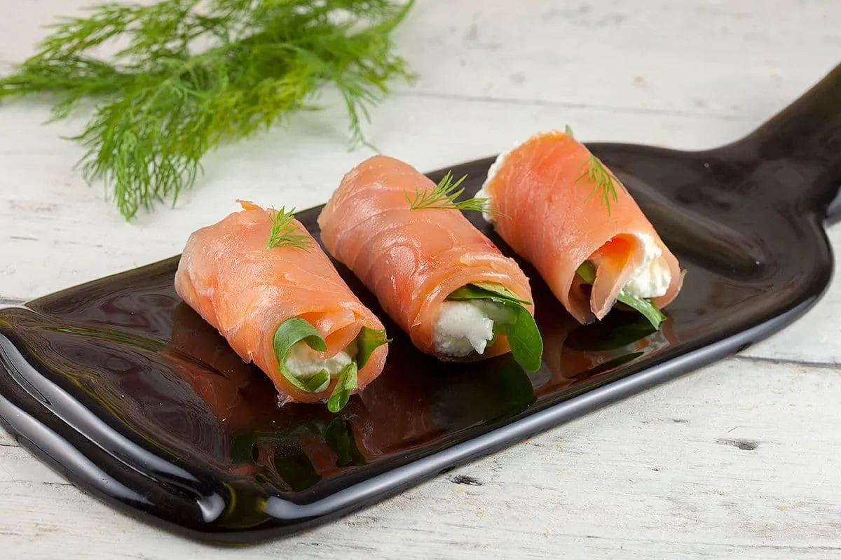Zalmrolletjes - heel makkelijk recept