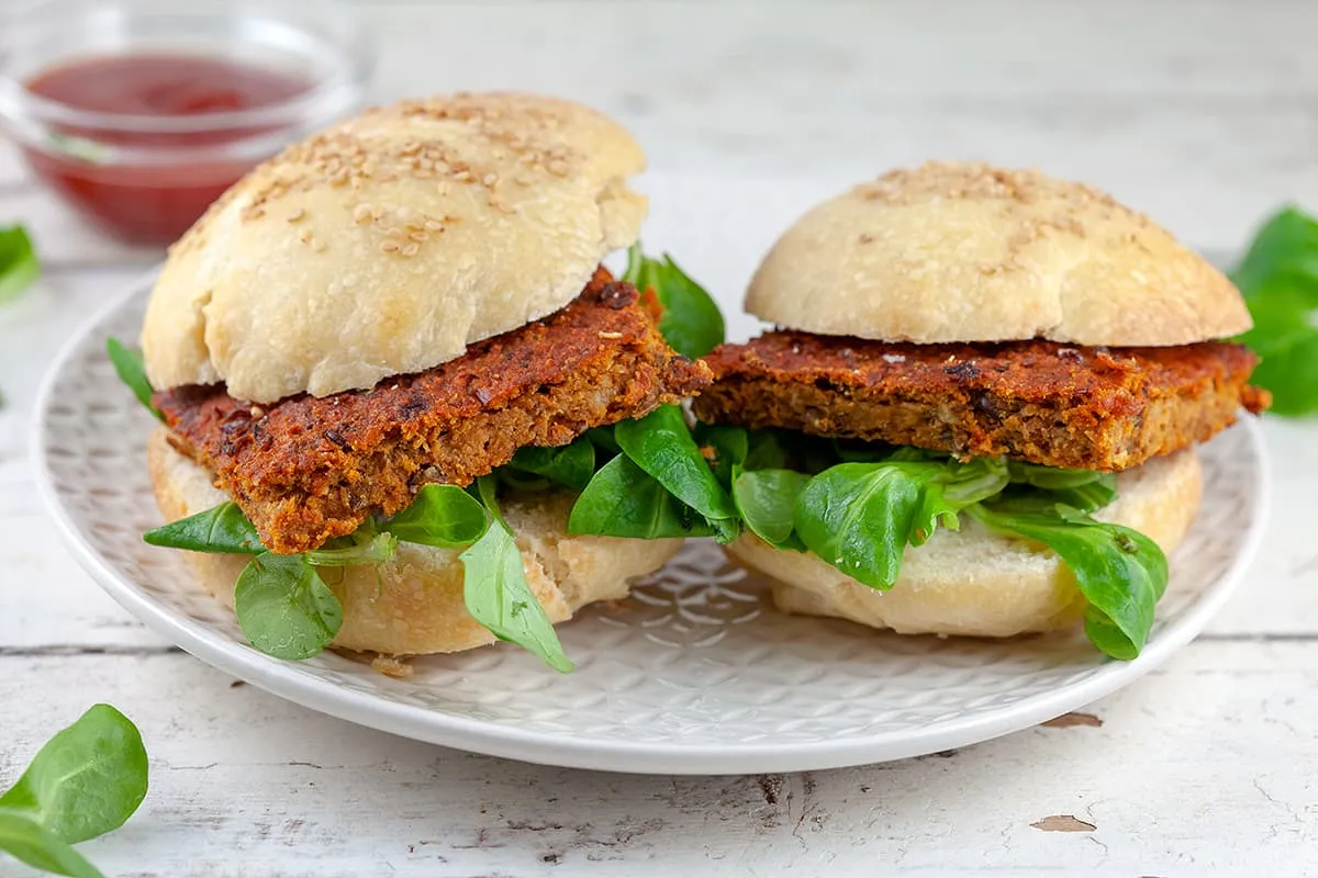 Vegetarische linzenburgers