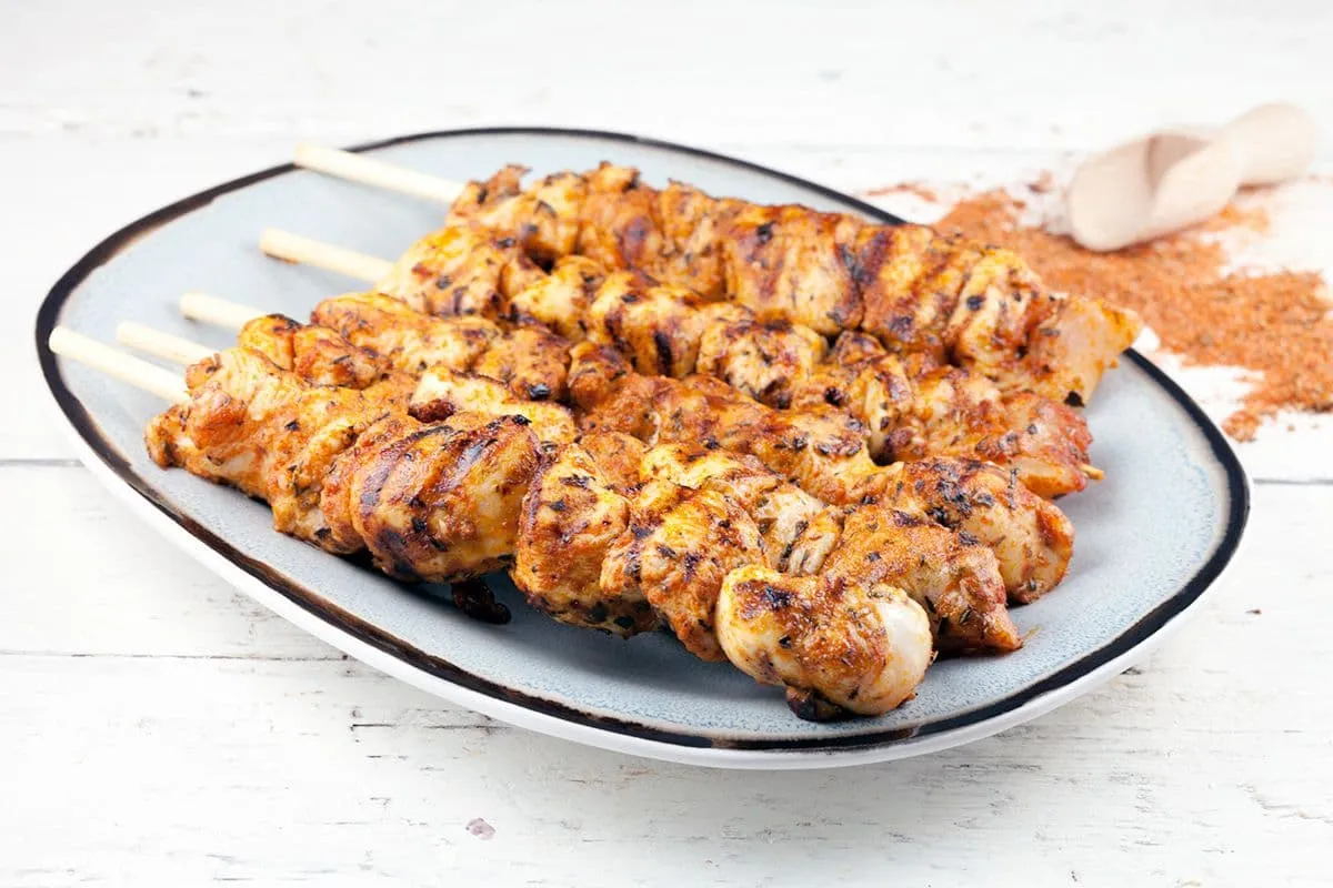 Kip cajun spiezen - ideaal voor op de barbecue