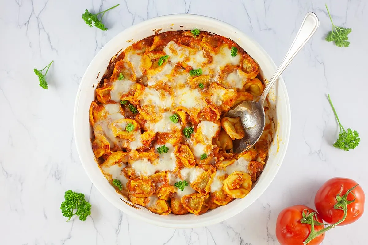 Tortellini ovenschotel - zó op tafel