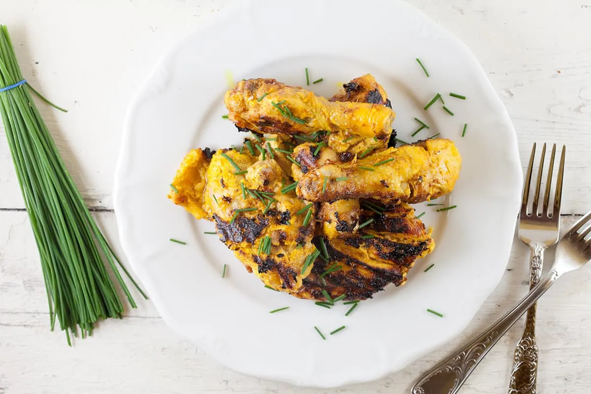 Kip tandoori uit de pan