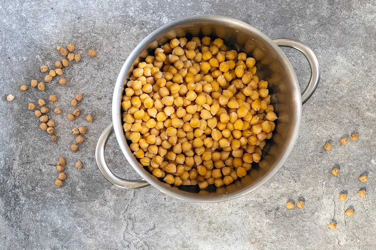 Gedroogde kikkererwten koken doe je zo