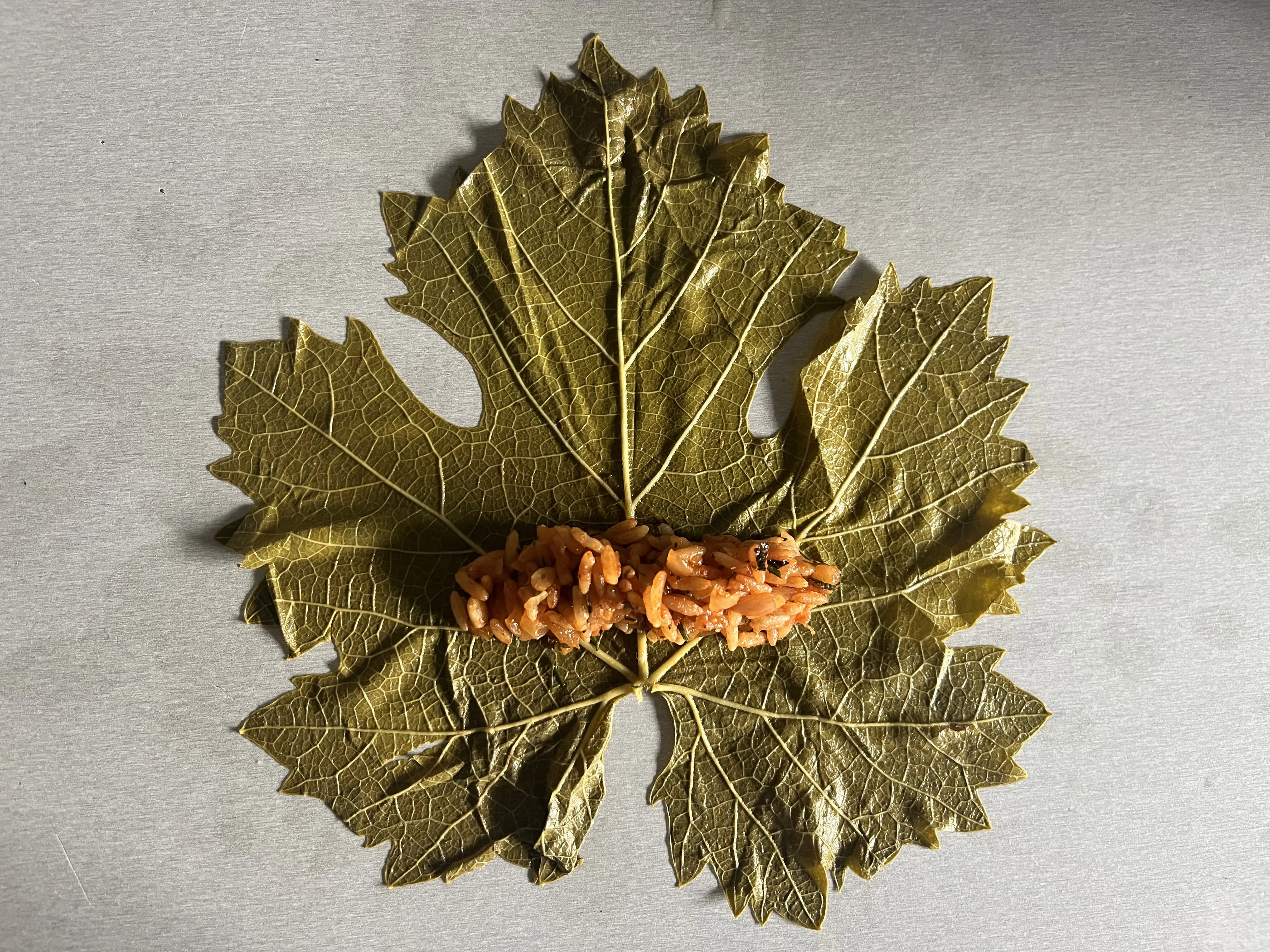 Sarma vullen en oprollen - stap 1