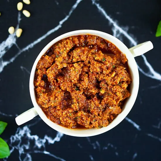 Recept: Rode pesto