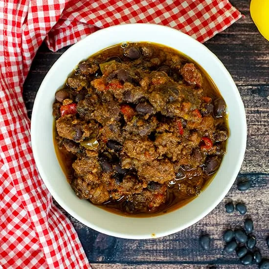 Recept: Chili met zwarte bonen uit de instant pot