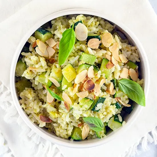 Recept: Romige rijst met courgette