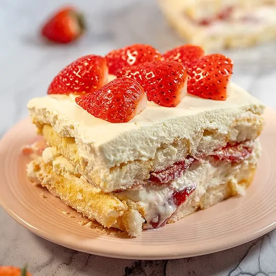 Aardbeien tiramisu