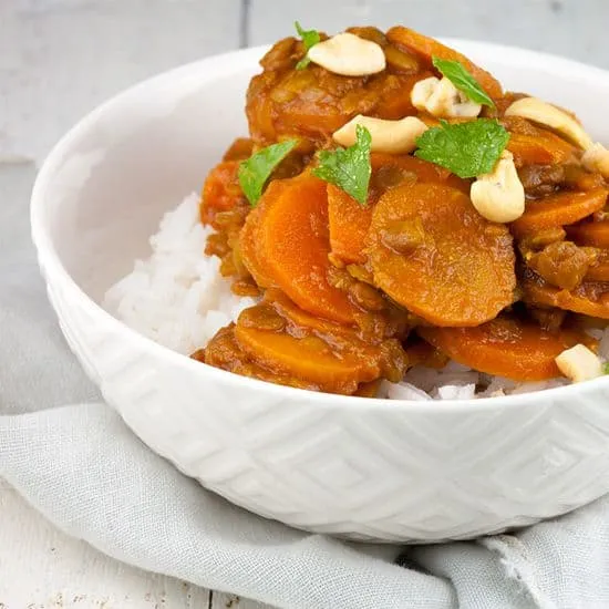 Recept: Vegetarische wortel en linzen stoof