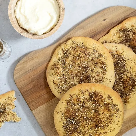 Recept: Man'Ouche: Libanees platbrood