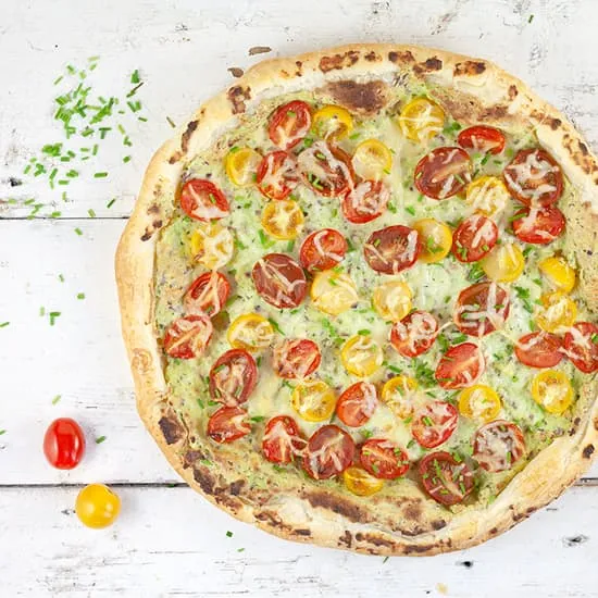 Recept: Plaattaart met ricotta en tomaat
