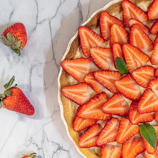 Recept: Aardbeientaart (tarte aux fraises)