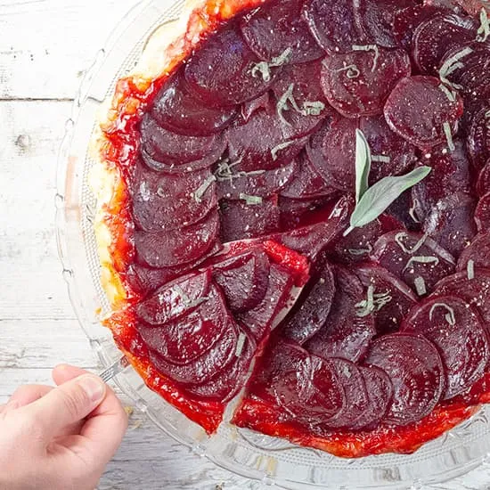 Recept: Rode bieten tarte tatin