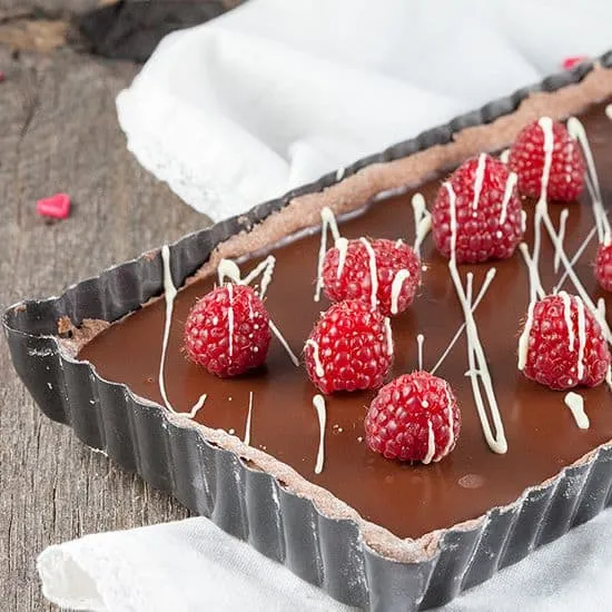 Recept: Chocoladetaart met frambozen
