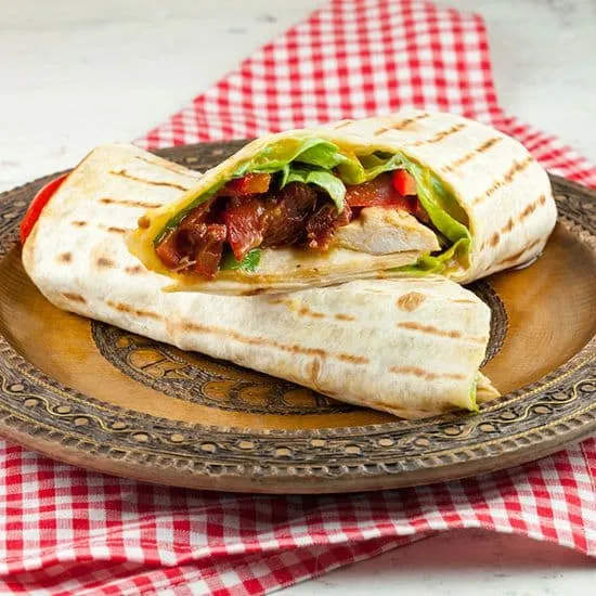 Recept: Tortilla met kip en mango