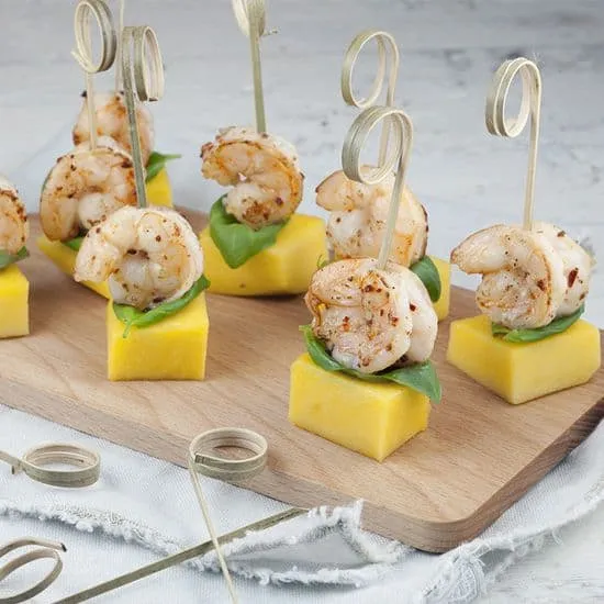 Recept: Gamba en mango hapjes