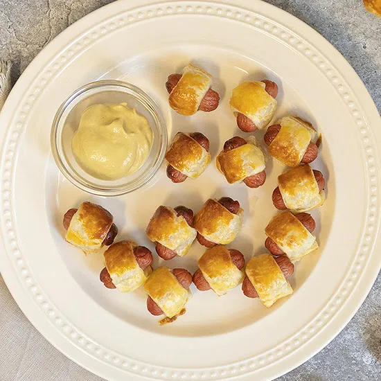 Recept: Pigs in a blanket - knakworstjes in bladerdeeg