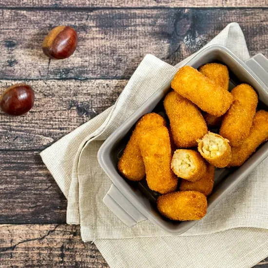 Recept: Aardappelkroketjes met kastanjes
