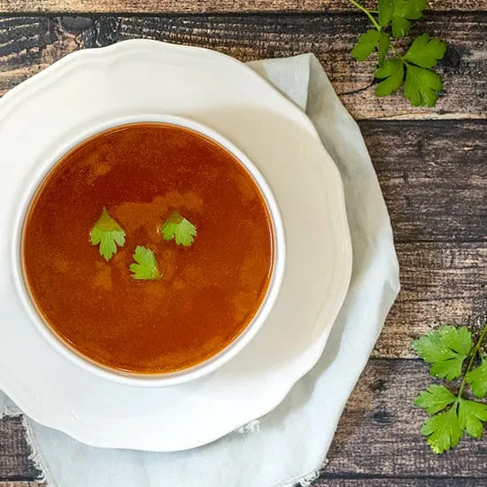 Recept: Heldere ossenstaartsoep