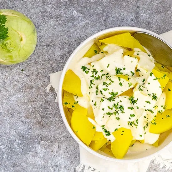 Recept: Koolrabi in roomsaus
