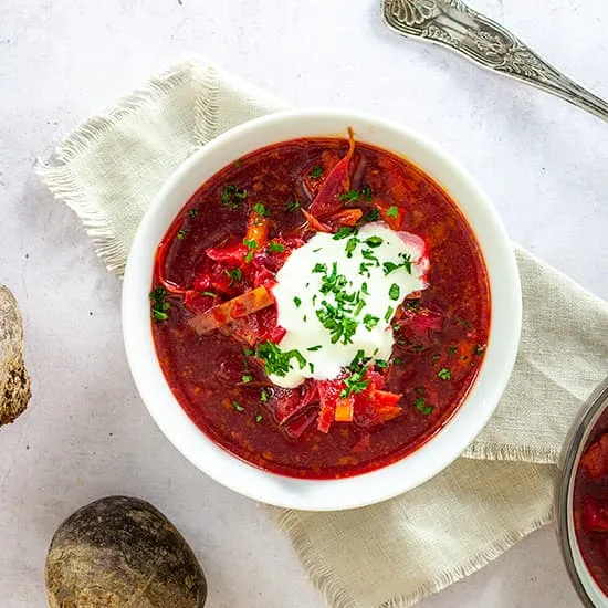Recept: Borscht (rode bietensoep)
