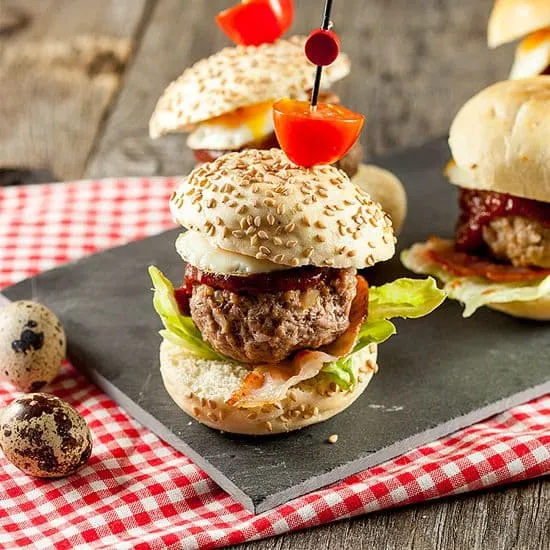 Recept: Mini hamburgers
