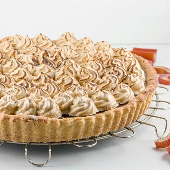Recept: 'Gezonde' rabarber schuim vlaai