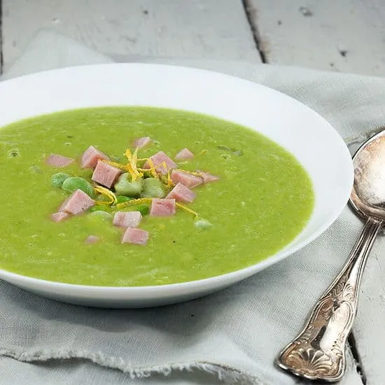 Recept: Frisse tuinbonensoep