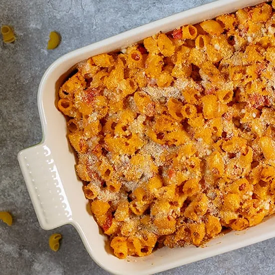 Recept: Ovenpasta met paprika en kaas