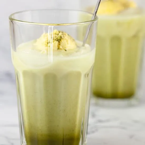 Recept: Iced matcha latte