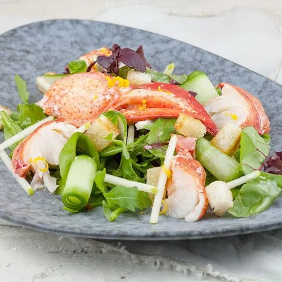 Recept: Salade met kreeft en groene appel