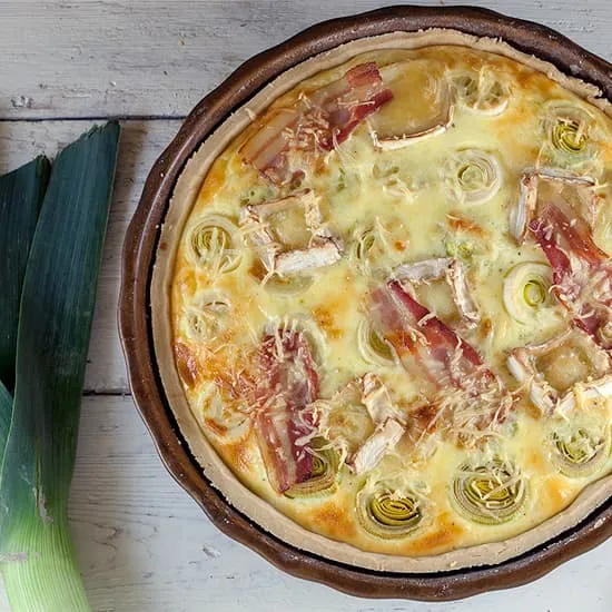 Recept: Quiche met prei en geitenkaas