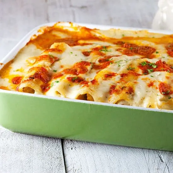 Cannelloni met kippendijen