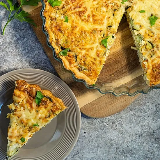 Recept: Groentequiche met courgette en wortel