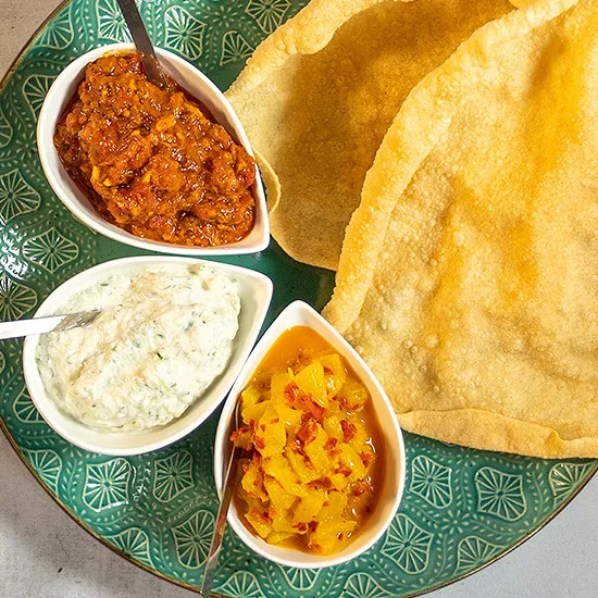 Recept: Papadum dips