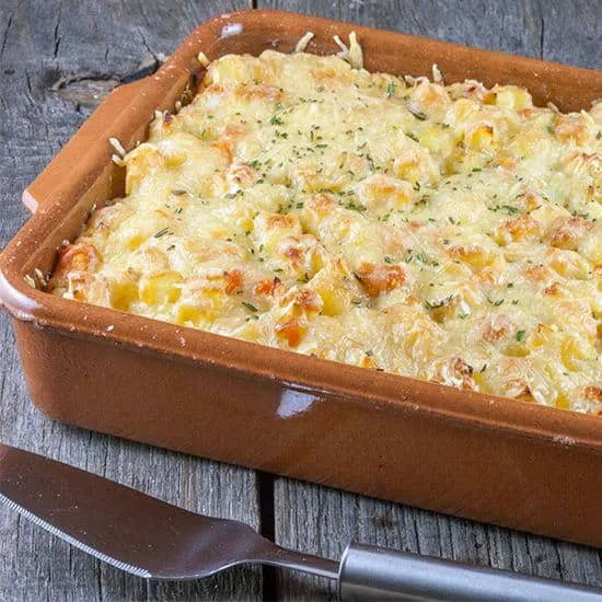 Recept: Ovenschotel met knolselderij en rozemarijn