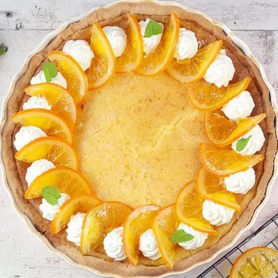 Recept: Sinaasappeltaart