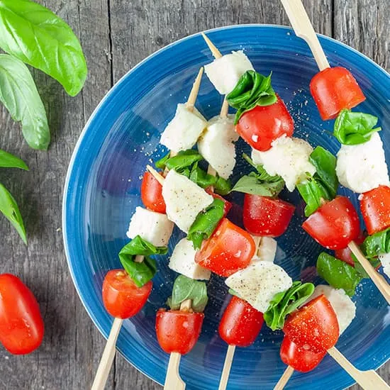 Recept: Caprese spiesjes
