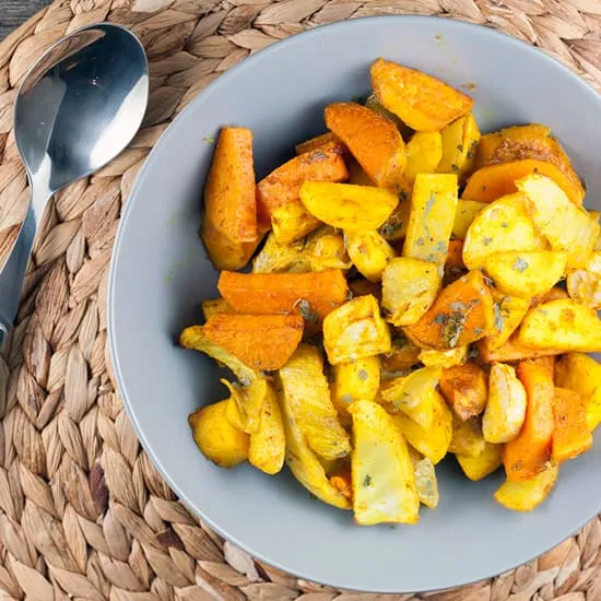 Recept: Geroosterde groenten met kurkuma