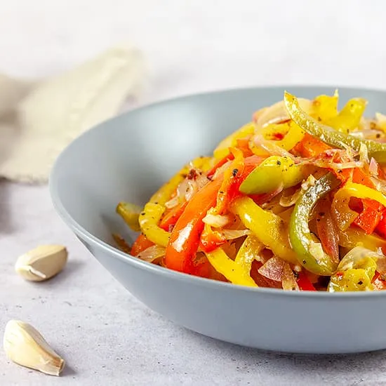 Recept: Gebakken paprikasalade