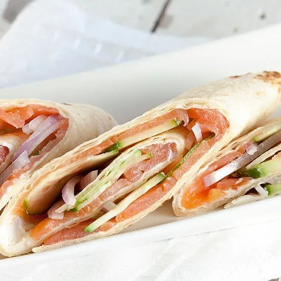 Recept: Wraps met gerookte zalm