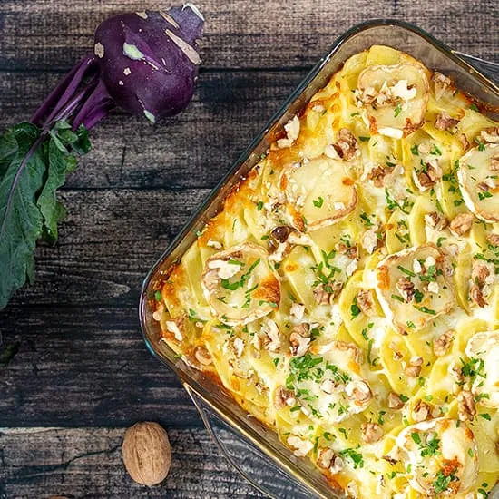 Recept: Koolrabi ovenschotel